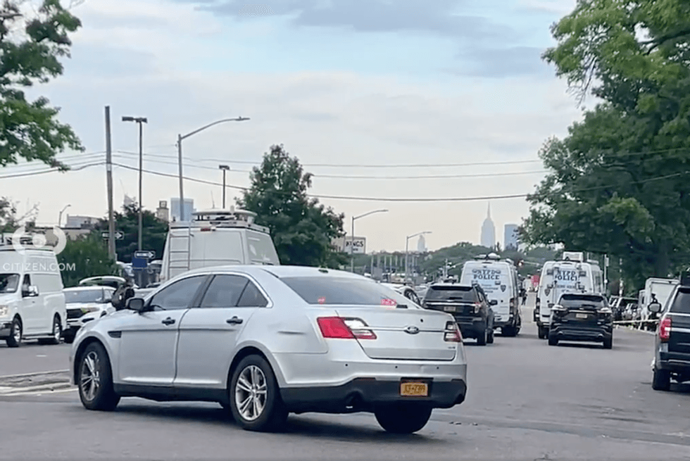 The shooting scene in East Elmhurst.