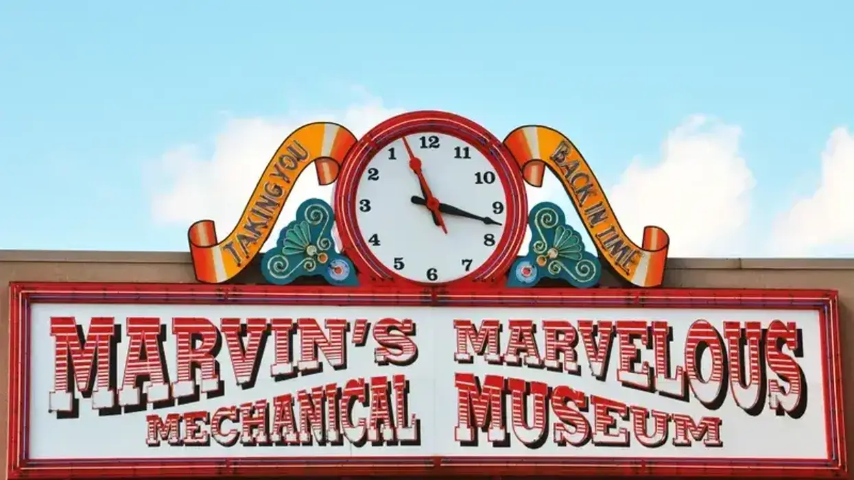 The sign atop Marvin's Marvelous Mechanical Museum at its previous location in Farmington Hills.