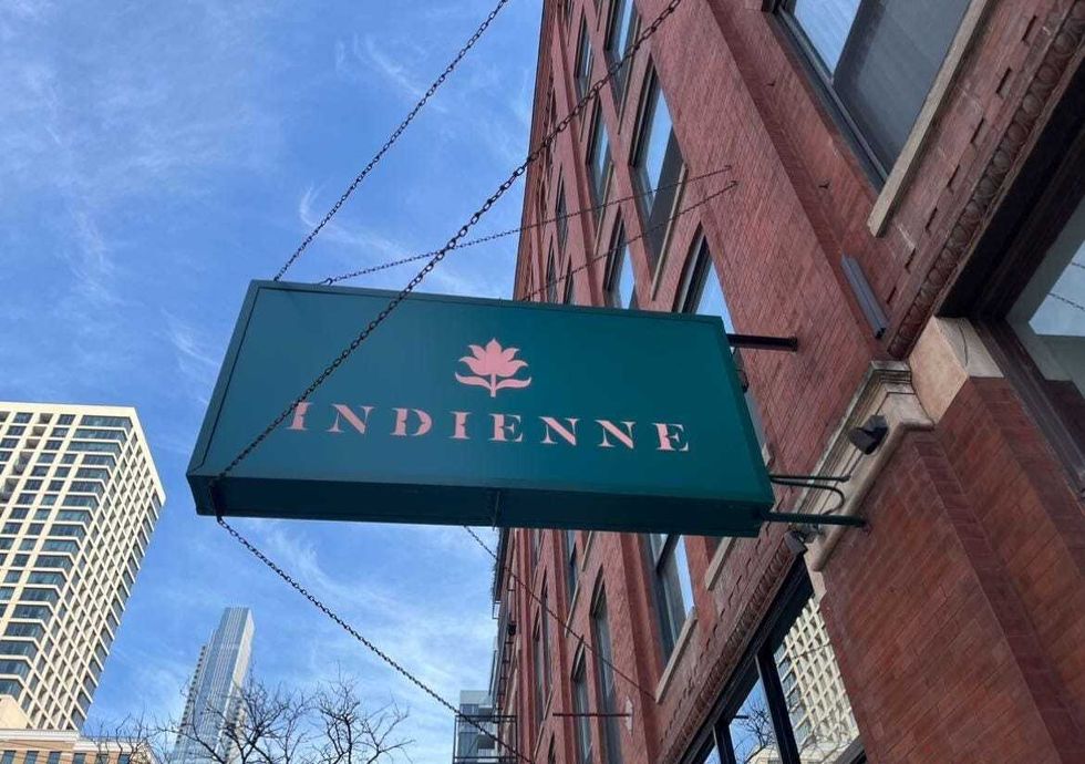 The sign outside Indienne. When the restaurant opened in 2022, Sujan Sarkar said he felt like Indian cuisine hadn