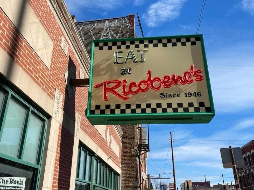 The sign outside of Ricobene
