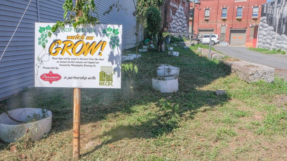 The sign outside Philadelphia Brewing Company