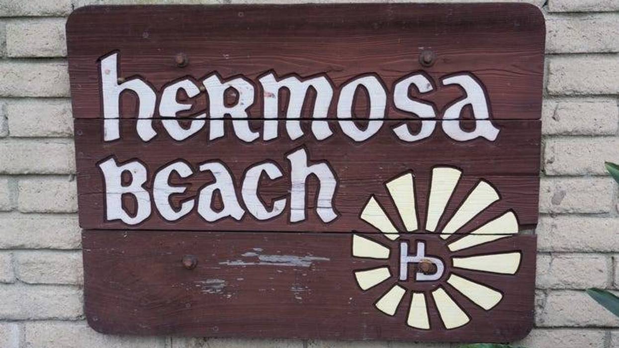 The sing you see when you enter Hermosa Beach