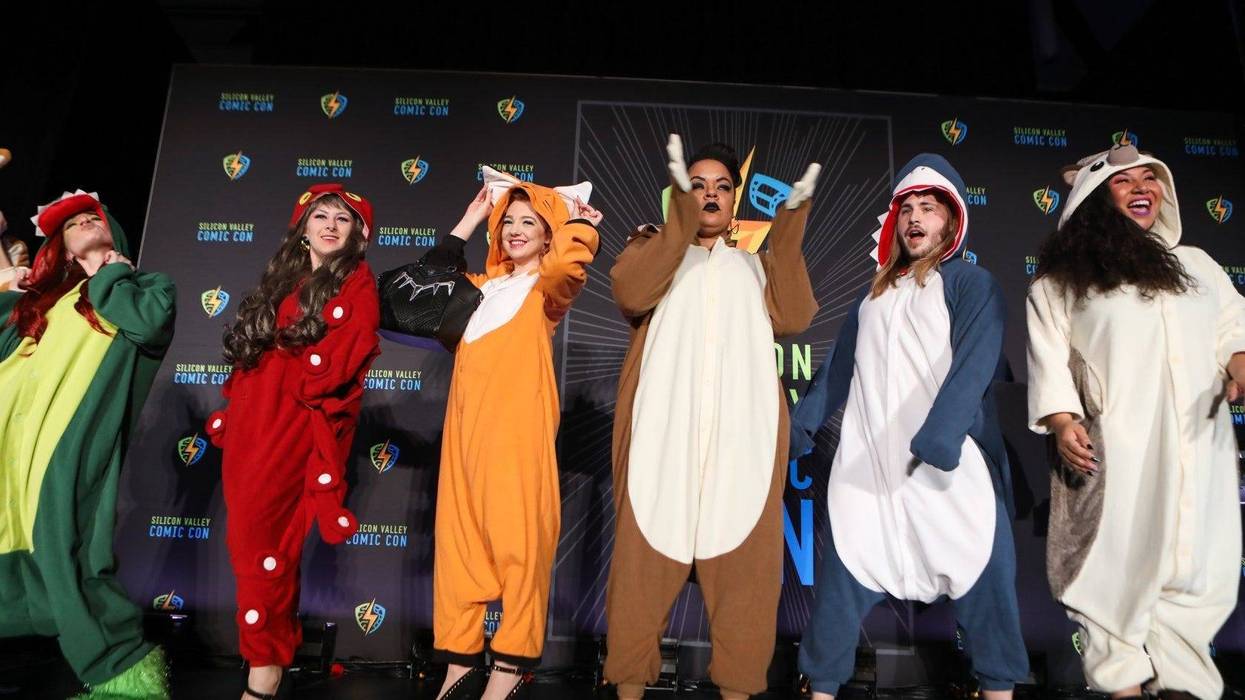 The so-called "geek fashion" show at the 2018 Silicon Valley Comic Con in San Jose.