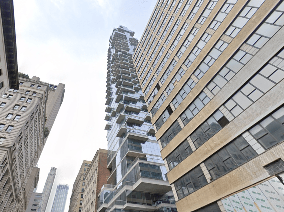 The so-called “Jenga building” at 56 Leonard Street got its nickname from the popular party game due to its unconventional design.