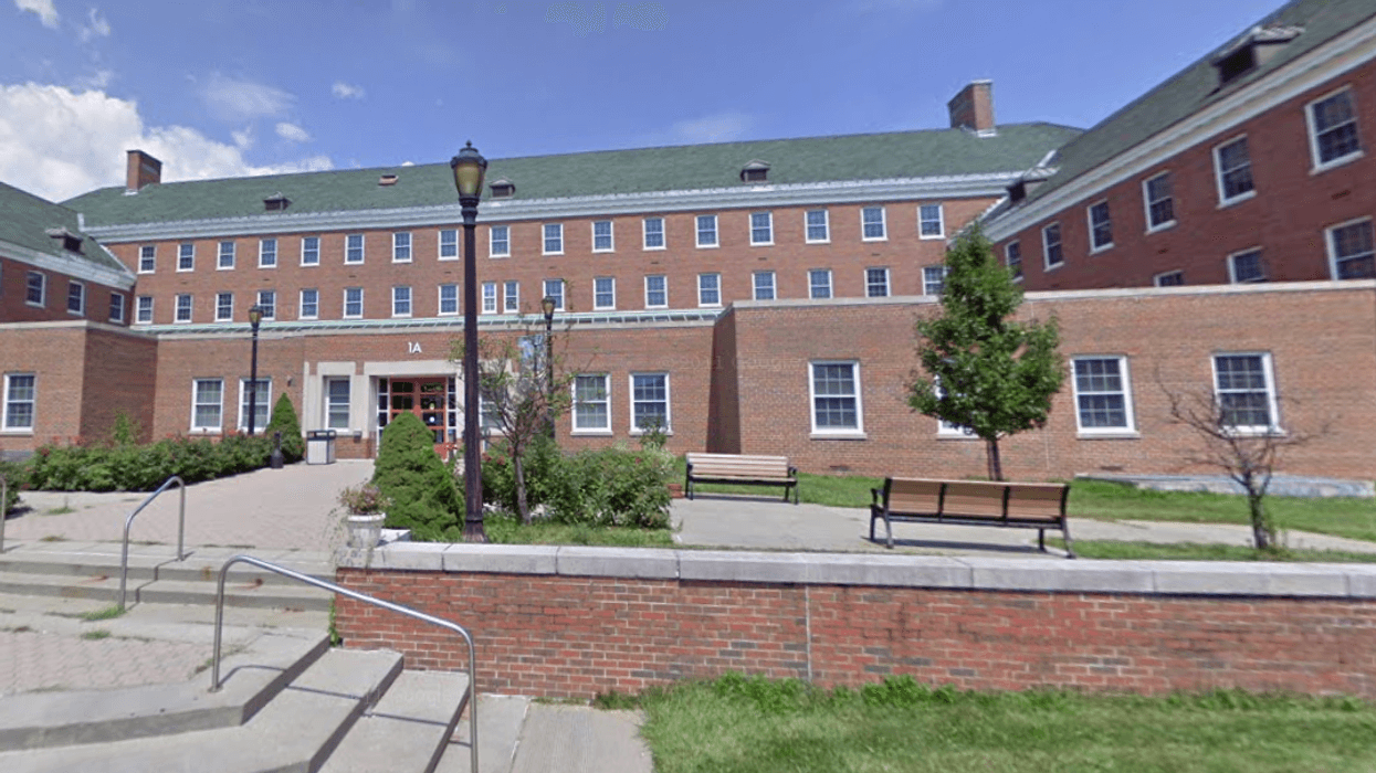 The South Administration Building, home of the Office of the President, at the College of Staten Island, part of CUNY.
