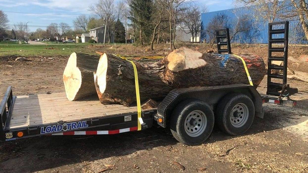 The South Elgin and Countryside Fire Protection District is getting two new fire stations, but construction required cutting down some trees. Now a 19-year veteran of the department is re-purposing some of those trees.