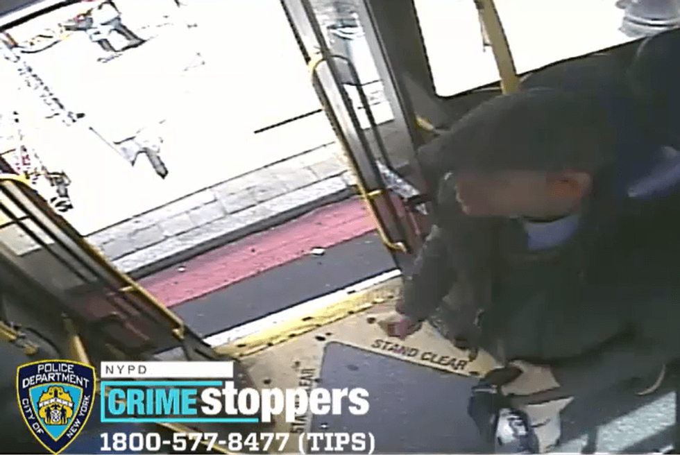 The stabber fled the bus and took off on East Fordham Road, police said