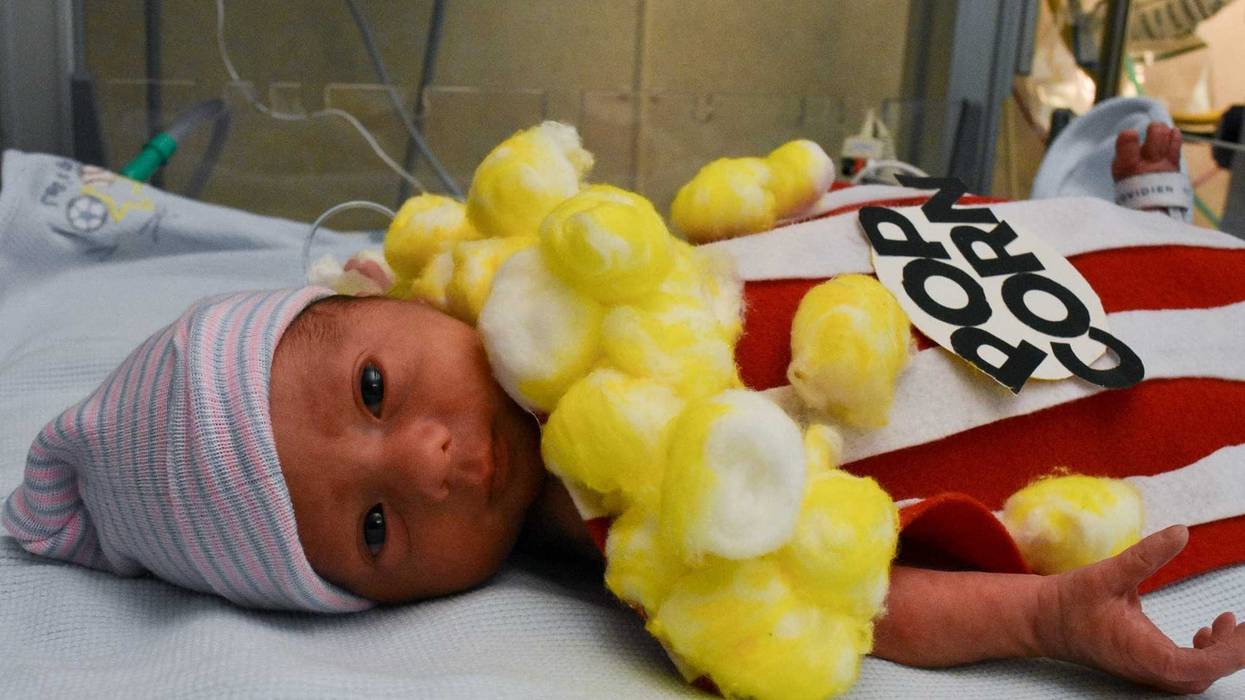 The staff in the NICU at Tallahassee Memorial HealthCare dress newborn babies for Halloween. 122946702 3612163592156229 5934913856149128232 O