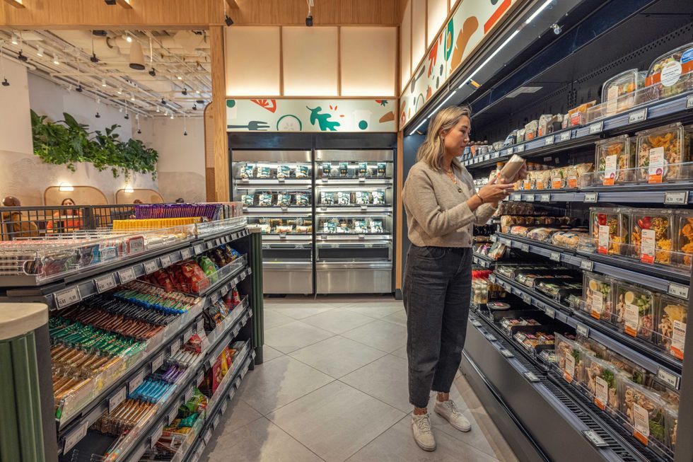 The Starbucks Pickup with Amazon Go location in New York City.