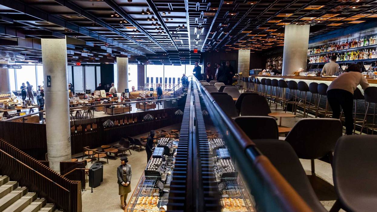 The Starbucks Reserve Roastery on Ninth Avenue in Chelsea -- NYC's only one so far -- opened in December 2018.