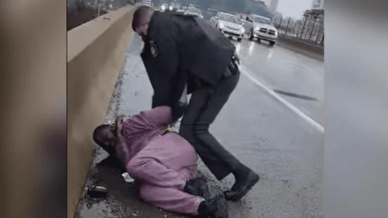 The state trooper handcuffing Darius McLean