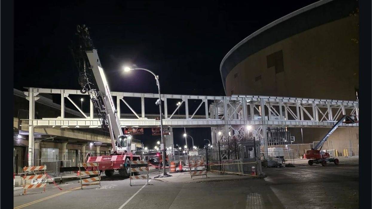 DLW Terminal -KeyBank Center bridge taking shape