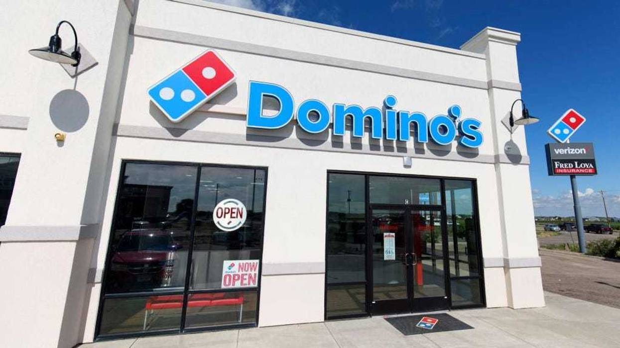 The store front of Domino's® 18,000th location on July 1, 2021 in La Junta, Colorado.