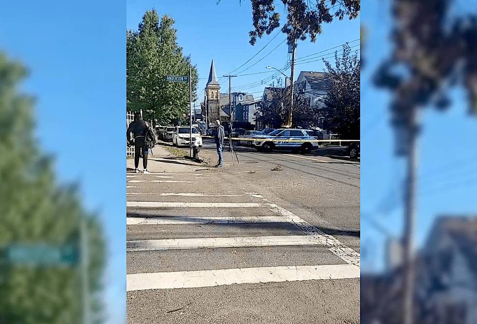 The street was blocked off Friday morning amid the investigation