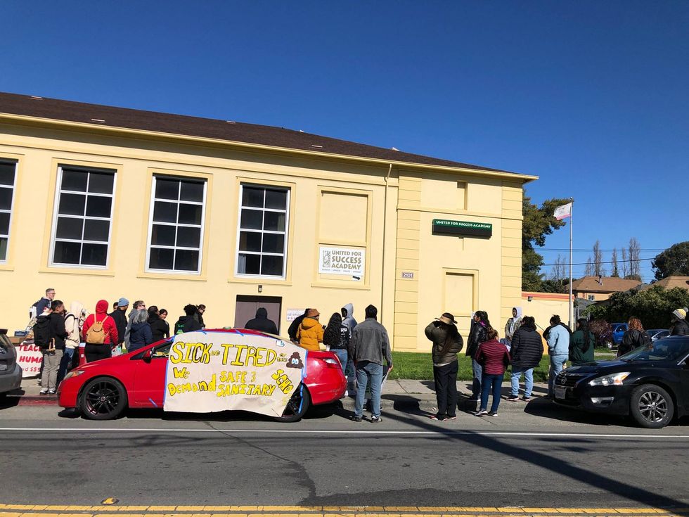 The strike on Friday was a non-union event.