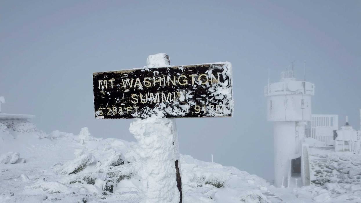 The summit of Mount Washington in New Hampshire