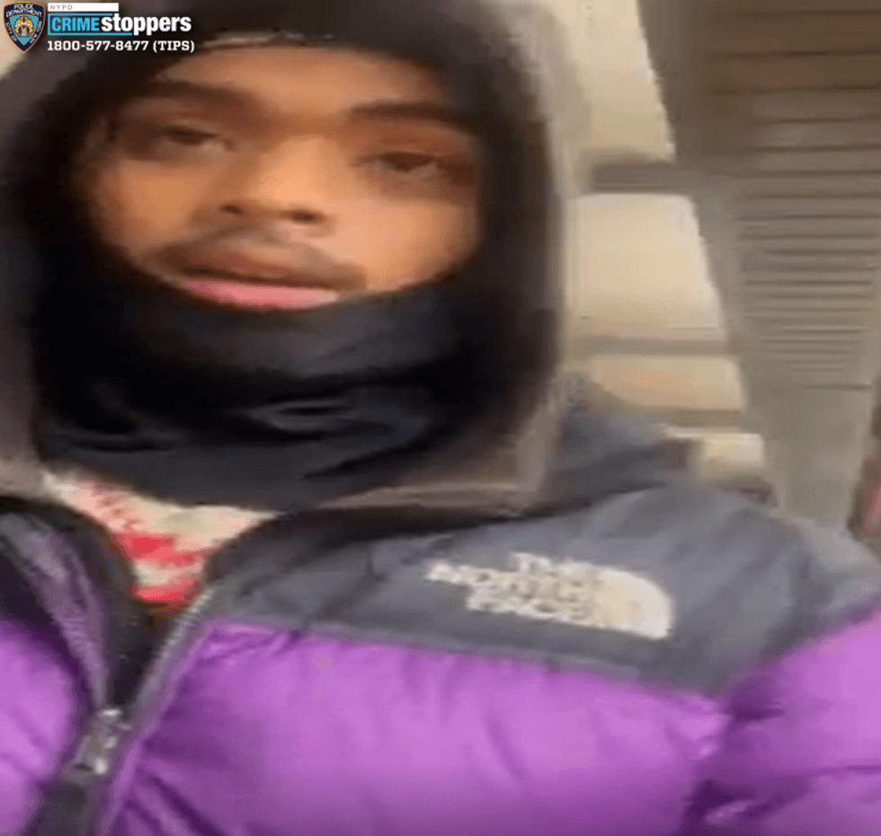 The suspect accused of a subway slashing in Midtown on Saturday.