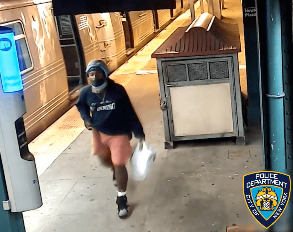The suspect fled the station after the attack and was last seen headed northbound on East 16th Street, according to police