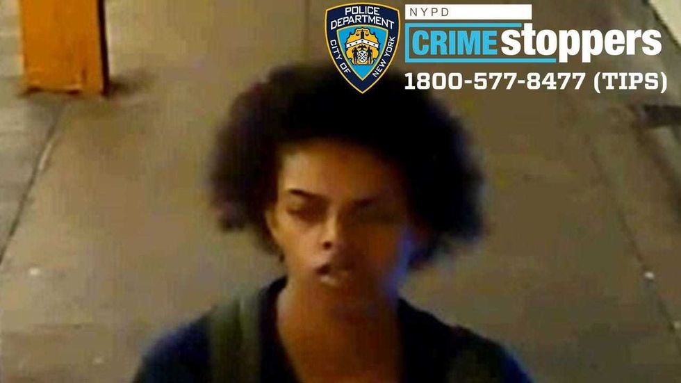 The suspect fled the station after the attack, police said