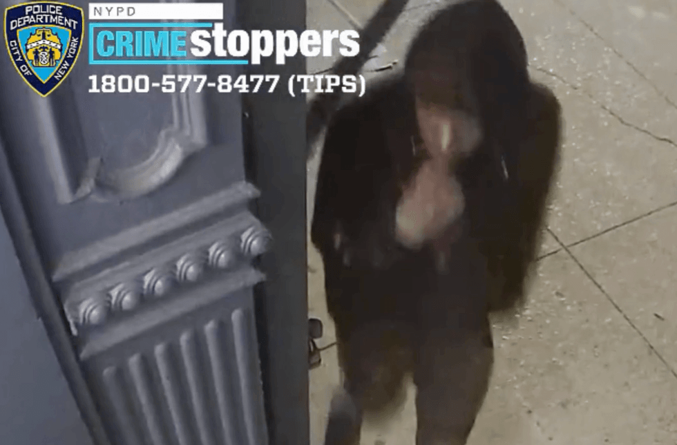 The suspect followed the victim into a residential building, where he choked and raped her, police said