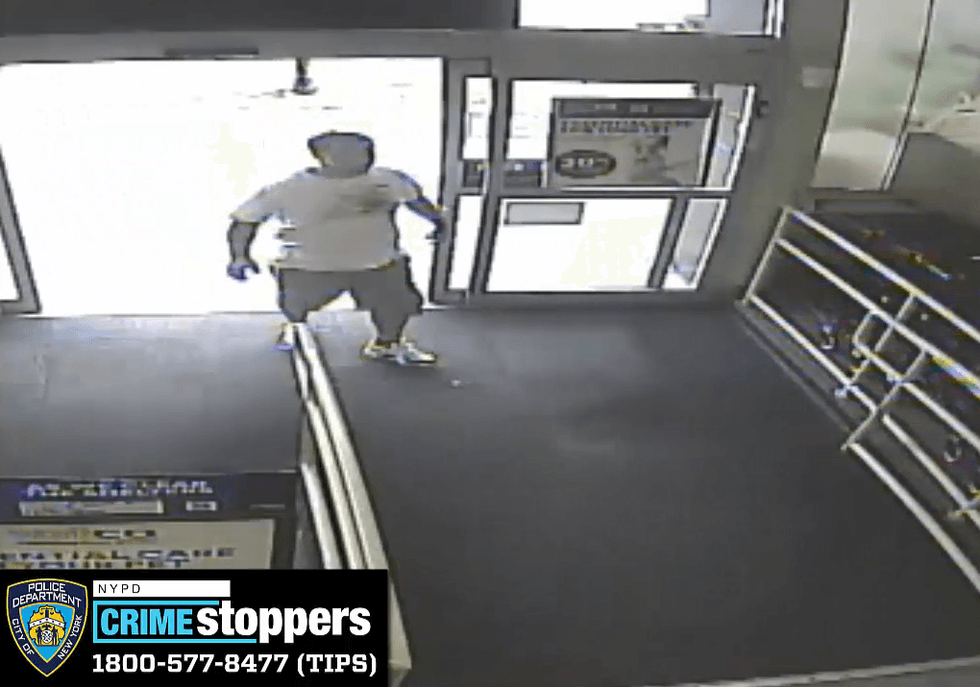 The suspect forced his way into the victim