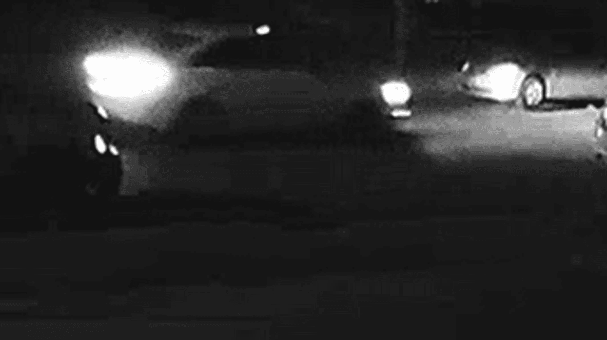The suspect vehicle, believed to be a Chevy Cruze, was caught on a home security camera