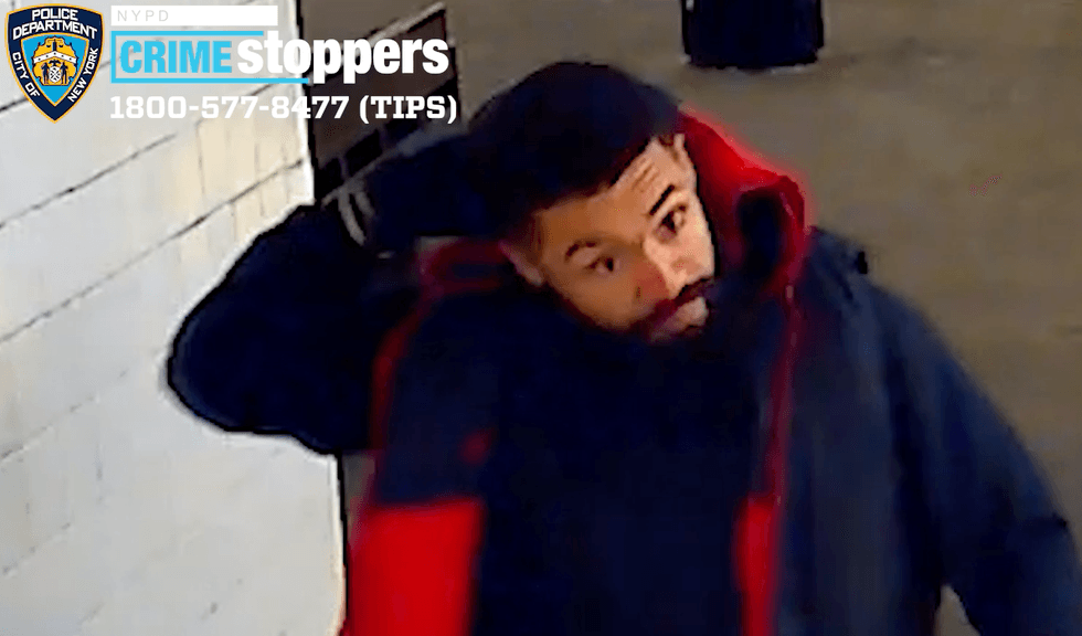 The suspect was captured by a subway surveillance camera around the time of the attack, police said