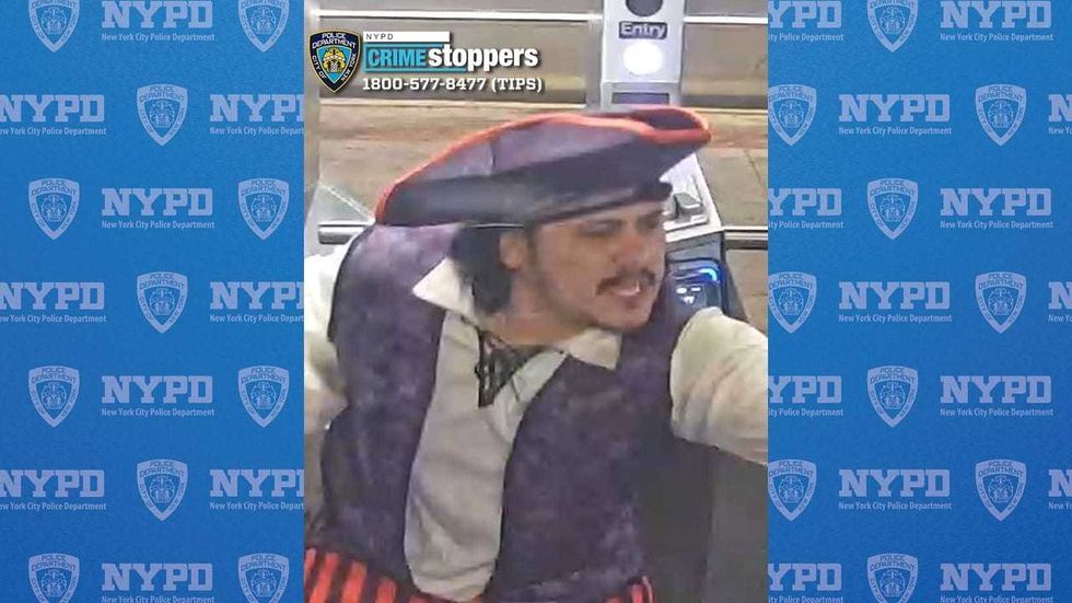 The suspect was even donning a captain