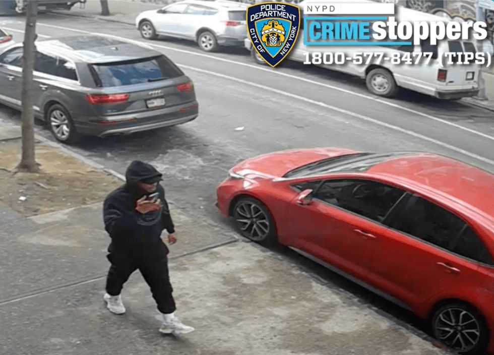 The suspect was last seen fleeing on East 195th Street, police said