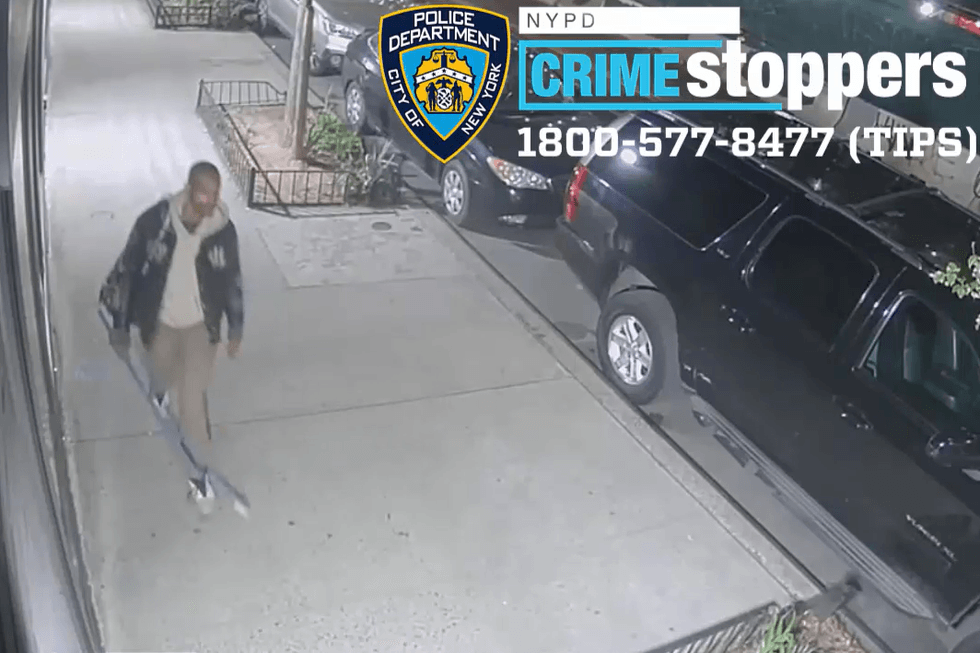 The suspect was last seen headed eastbound on East 6th Street