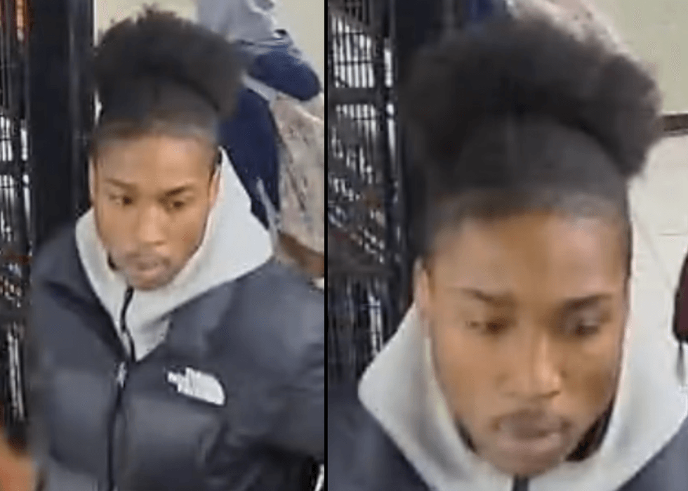 The suspected gunman was captured by surveillance cameras at the nearby Crown Heights–Utica Avenue station