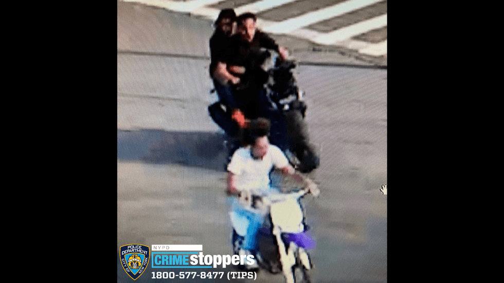The suspects fled the scene after the girl was struck, police said