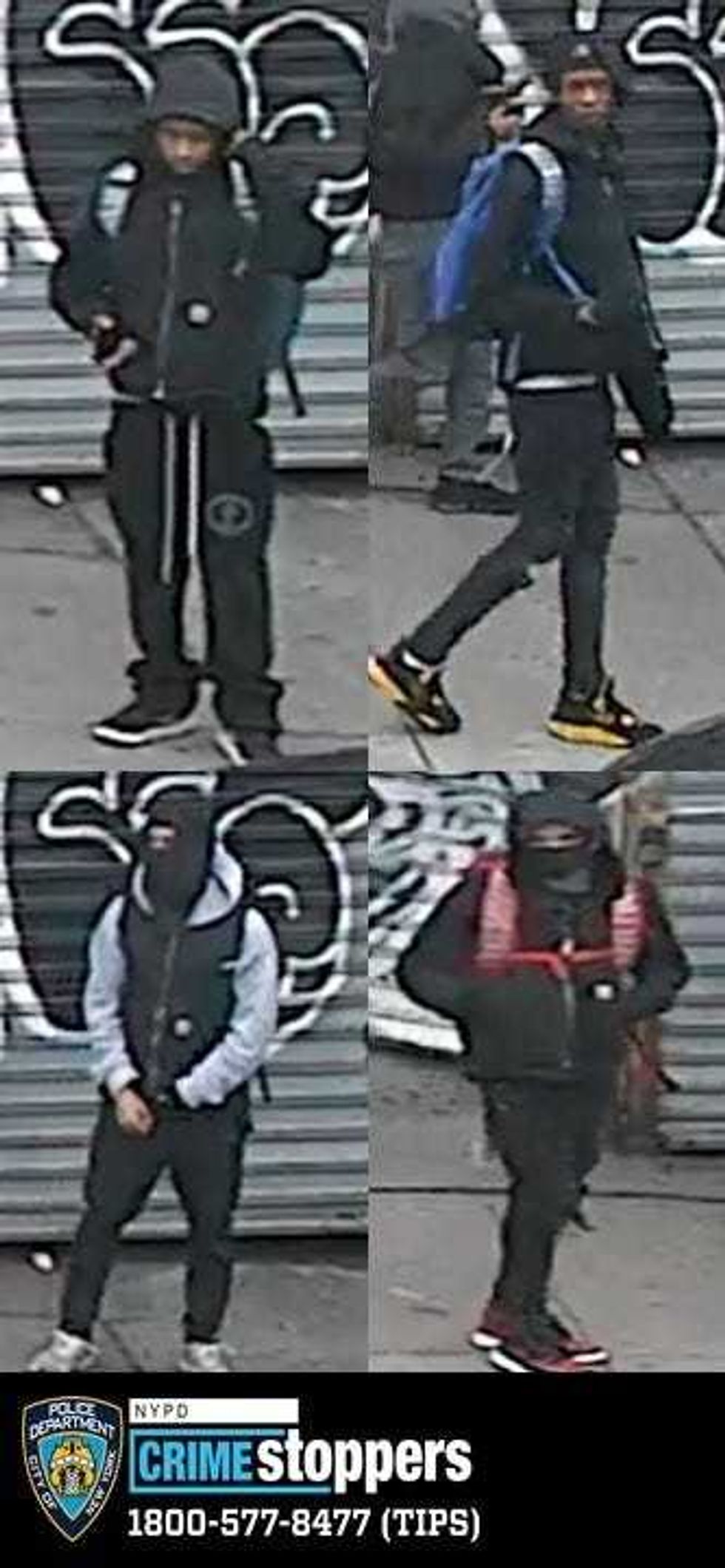 The suspects fled westbound on 183rd Street, police said