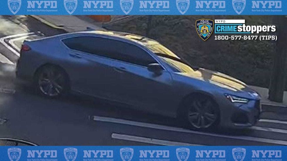 The suspects forcibly removed a package from the victim and then fled the location in a vehicle, traveling northbound on Palisade Avenue.