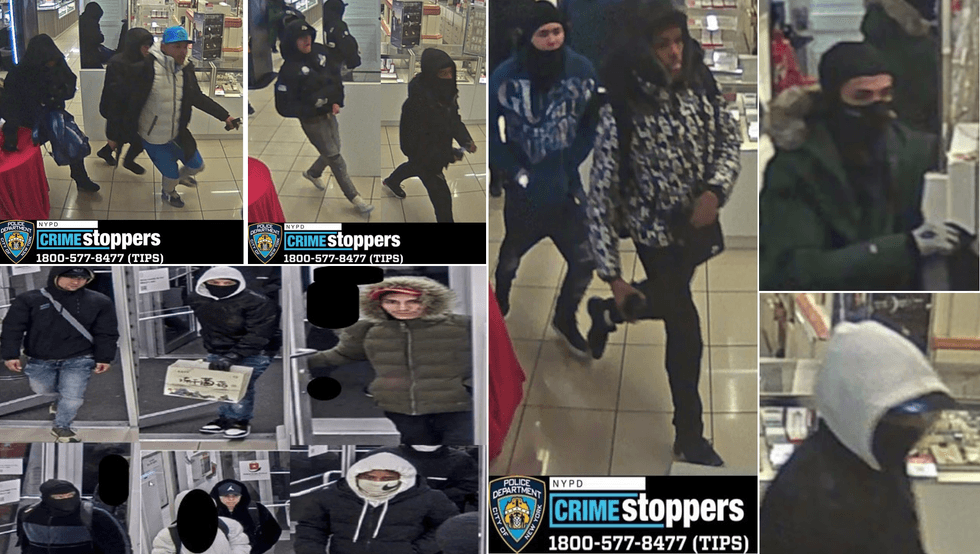 The suspects walked into Macy