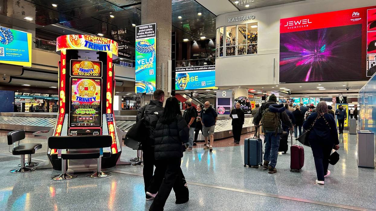The T-1 baggage claim area at Reid International Airport.