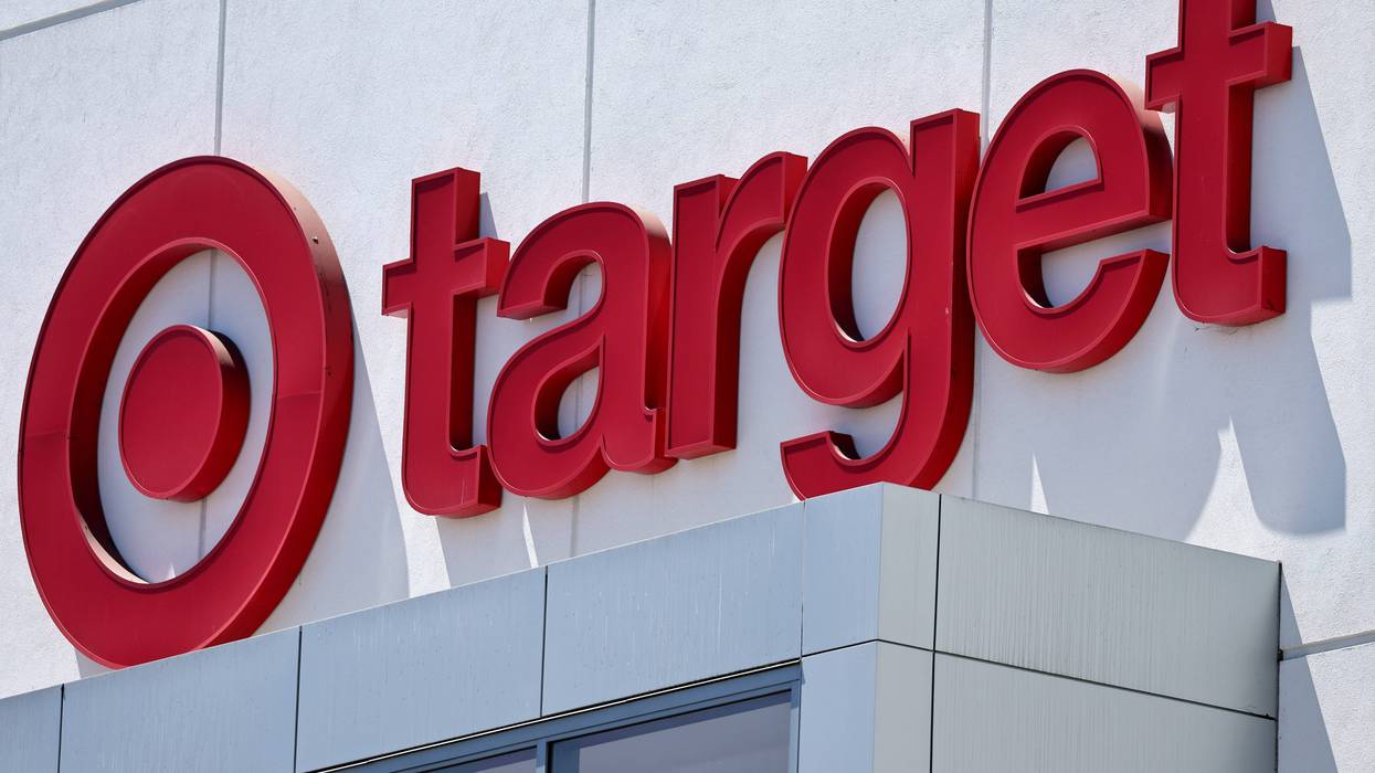 The Target logo is displayed at a Target store on August 20, 2024 in Los Angeles, California.