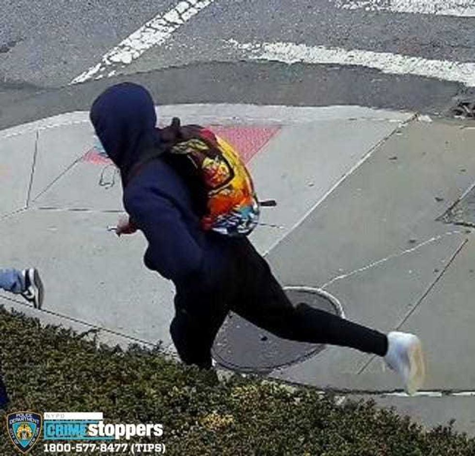 The teens fled the area after the assault, police said