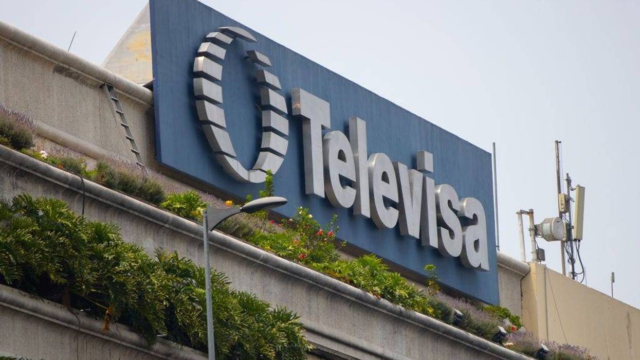 The Televisa building a day after the company announced plans to merge with Univision on April 14, 2021 in Mexico City, Mexico.