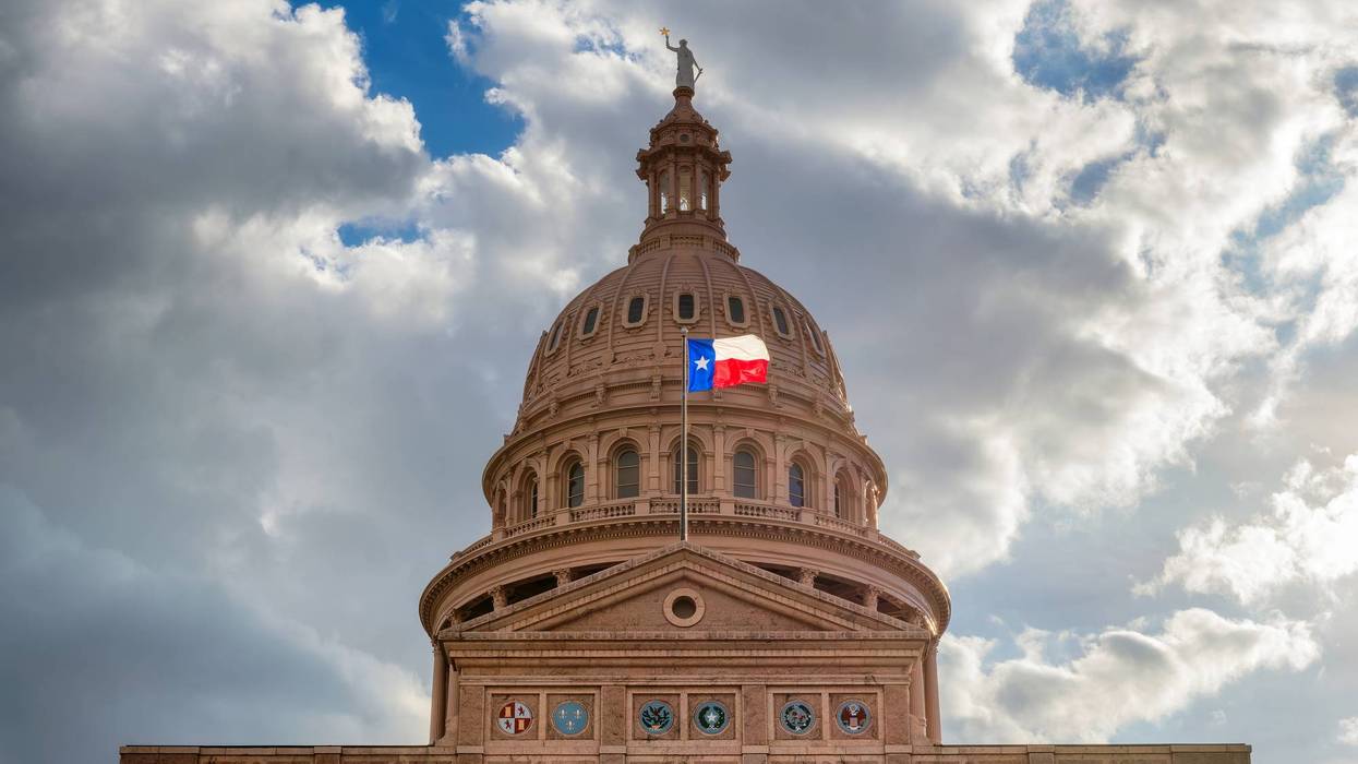 The Texas State Capitol Building at sunset in Austin, Texas