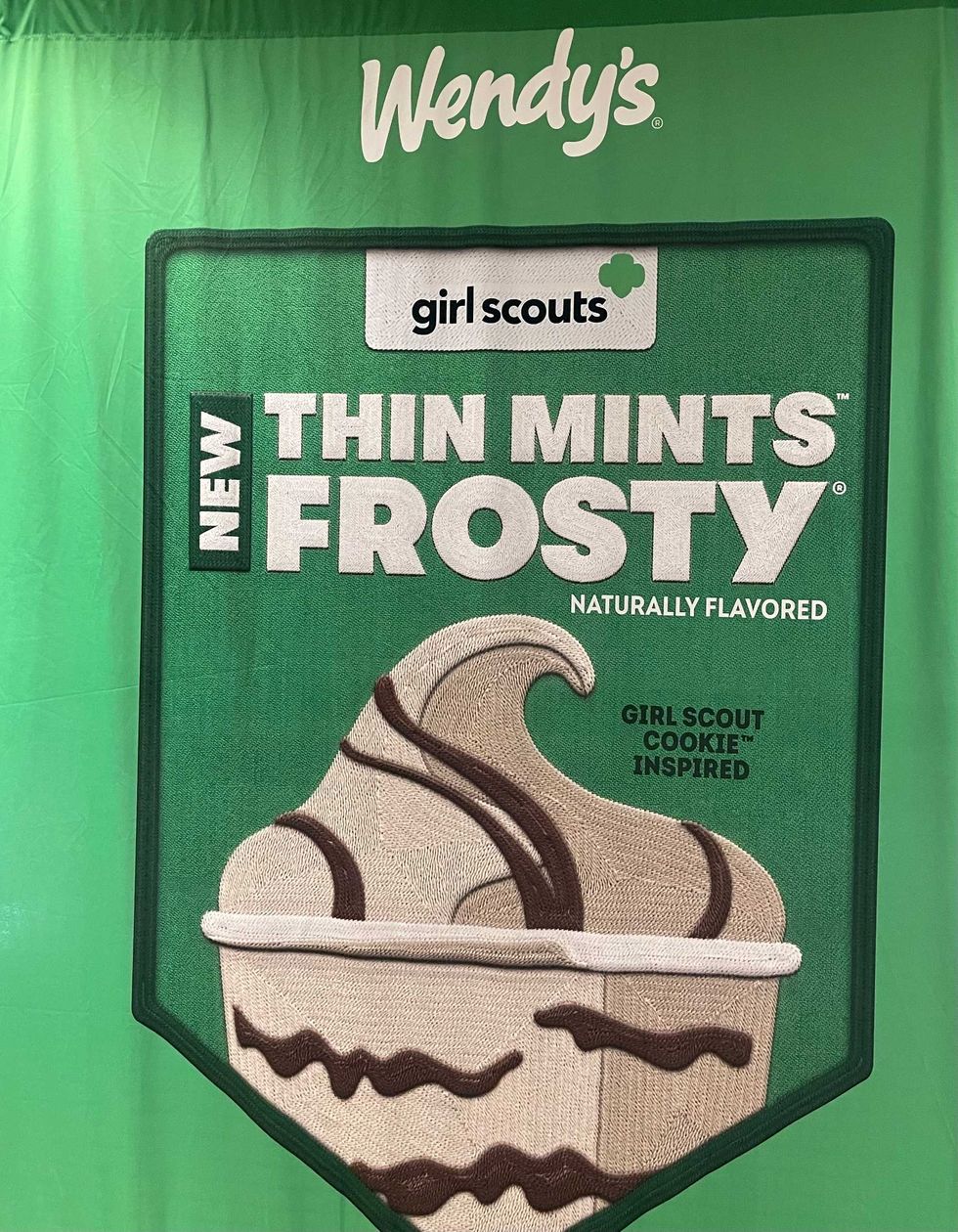 The Thin Mints Frosty will be available at Wendy