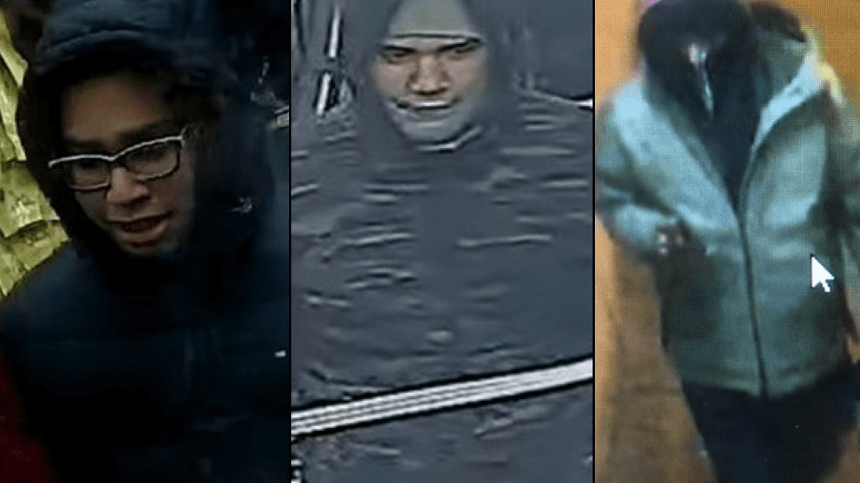 The three men being sought by police in Sunday's deadly shooting in Washington Heights