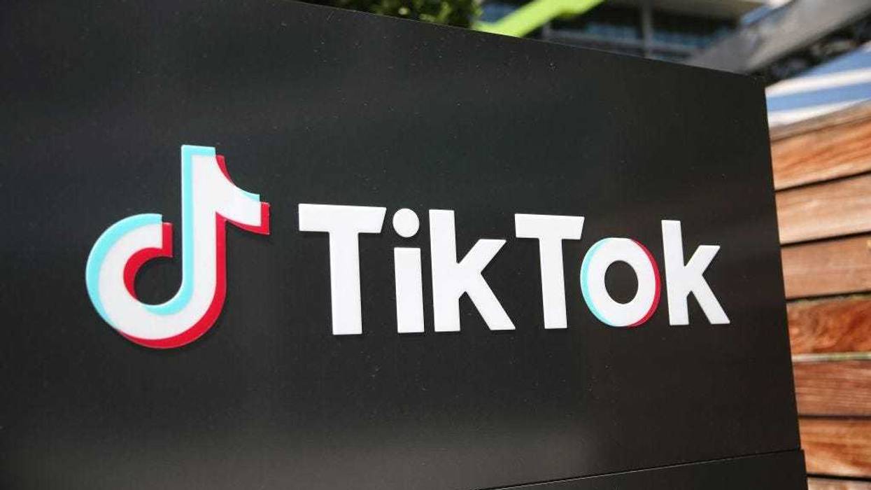 The TikTok logo is displayed outside a TikTok office on August 27, 2020 in Culver City, California.