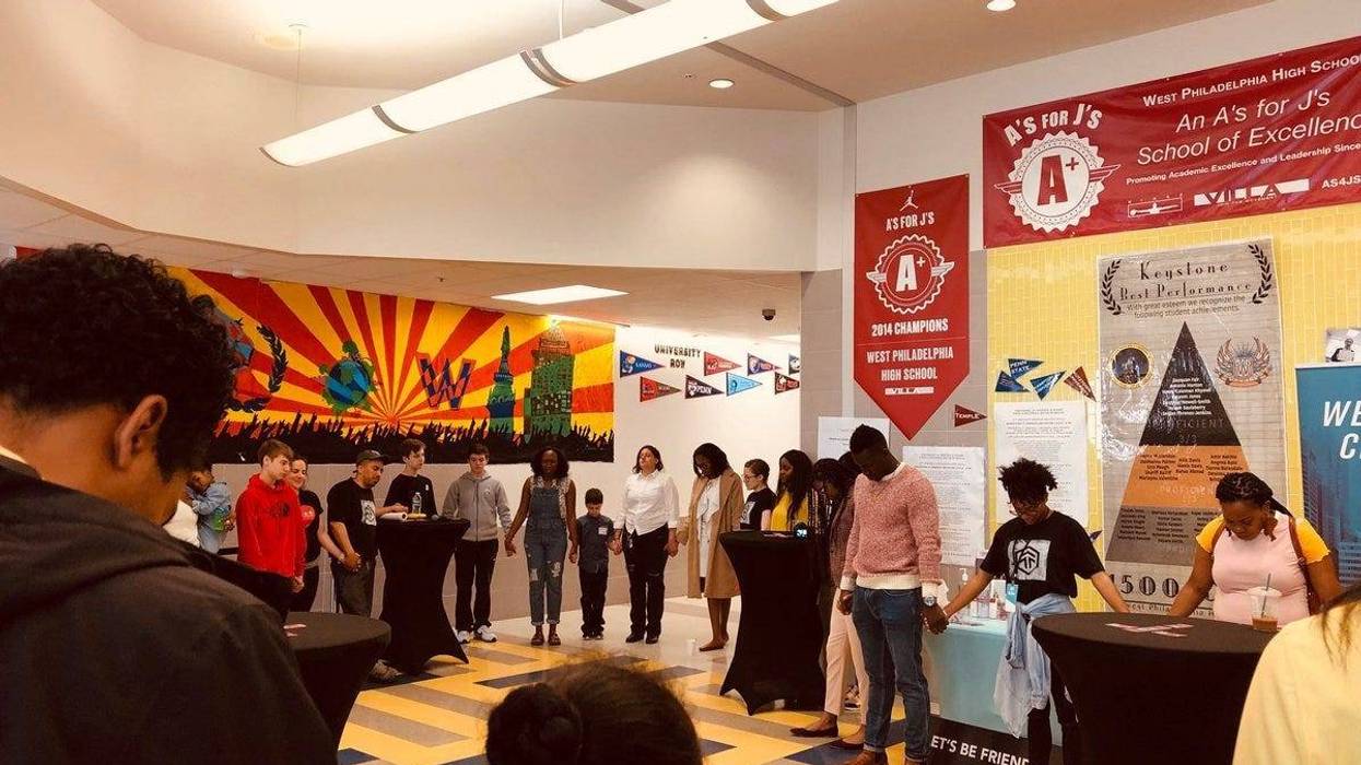 The Transform Church congregation has now gathered at West Philadelphia High School for more than a year.