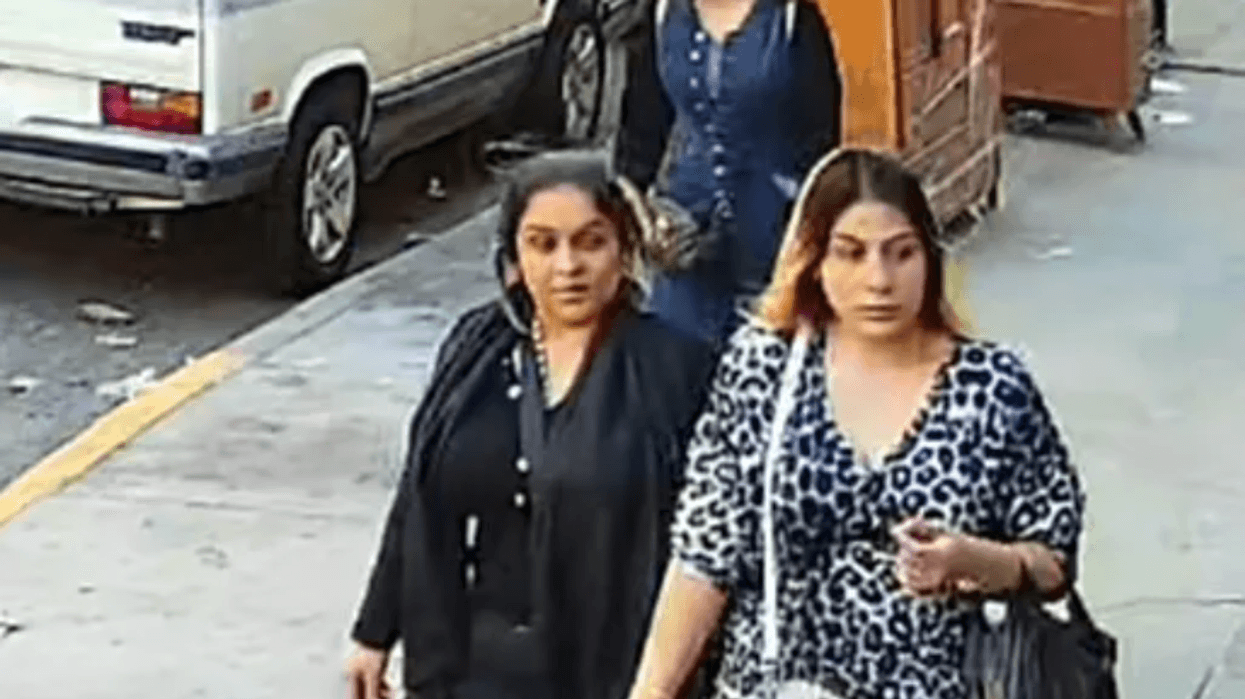 The trio used a coordinated tactic where two suspects would distract a female employee with conversation while the third person removed jewelry from unlocked display cases.