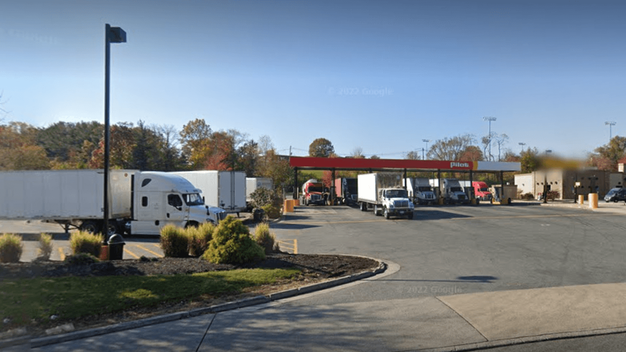 The truck stop where the shooting took place.