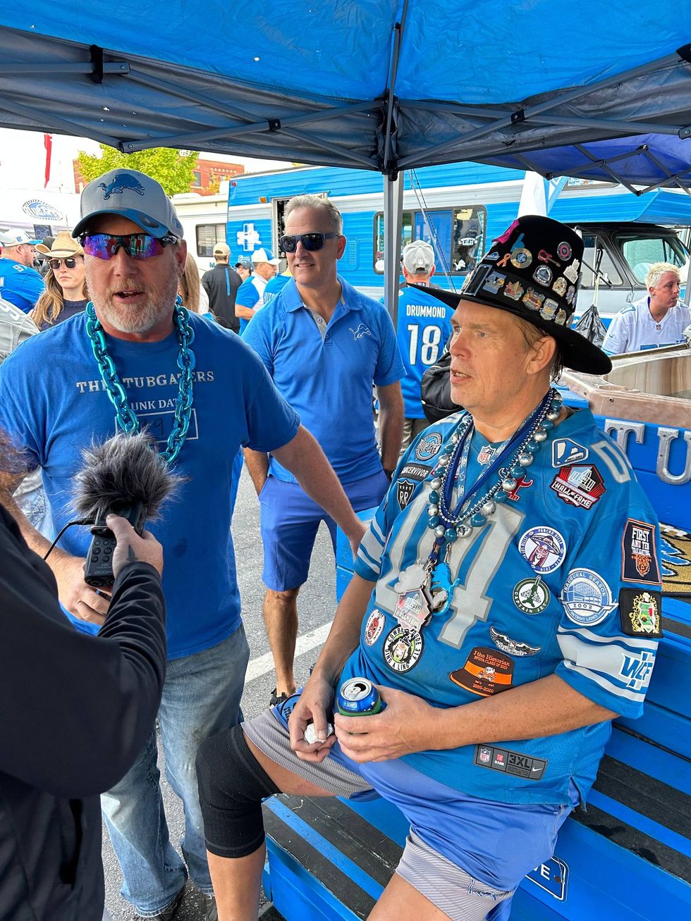 The "Tubgaters" -- Denny Arney, left, and Mark "The Pilgrim" Mullins