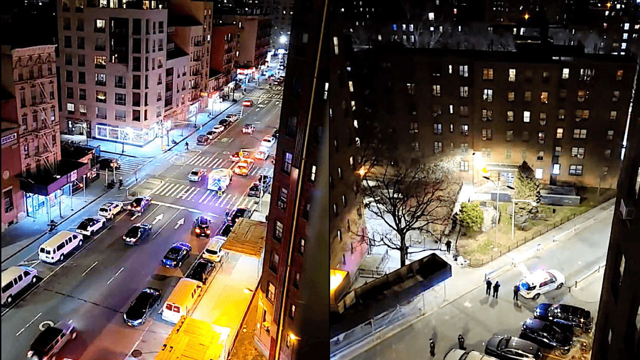 The two boys, both 15 years old, were shot at the East River Houses in East Harlem shortly before 9 p.m. Wednesday