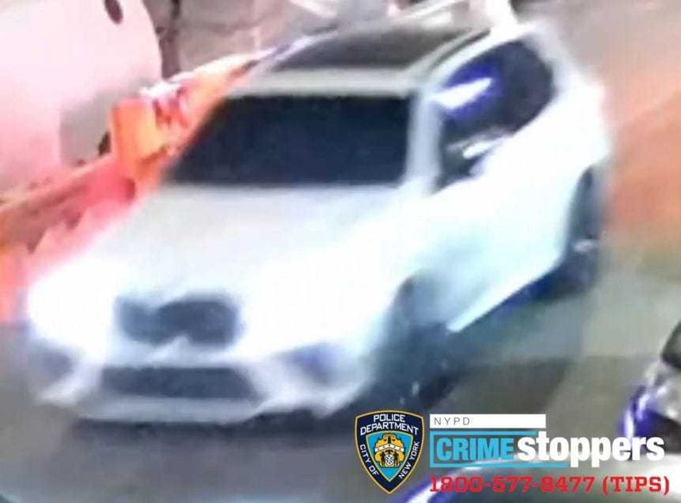 The two suspects fled the area in a white BMW SUV, police said