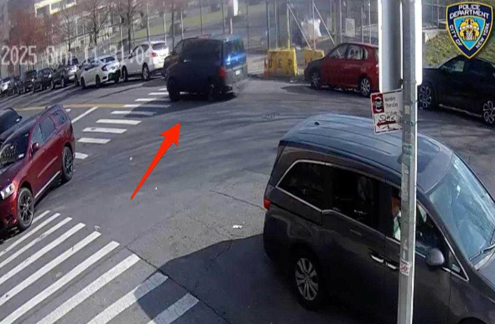 The two suspects fled the station in a blue Honda Element with a Pennsylvania plate number of KLM7727, according to police